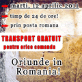 Ziua bucuriei la Gramma.ro, ziua fara taxe postale!